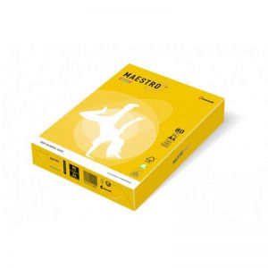 Papier ksero A4/500/80g Mondi Maestro żółty